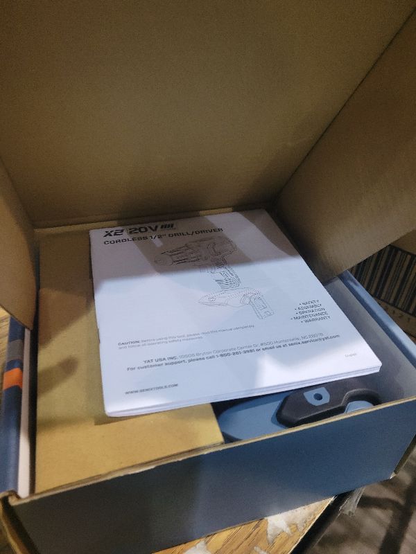 Photo 1 of SENIX 20V Max Cordless Drill/Driver Set, Power Tool Kit, Brushless Motor, 1/2-Inch, 2 Variable Speed,Tool Only (PDDX2-M2-0)