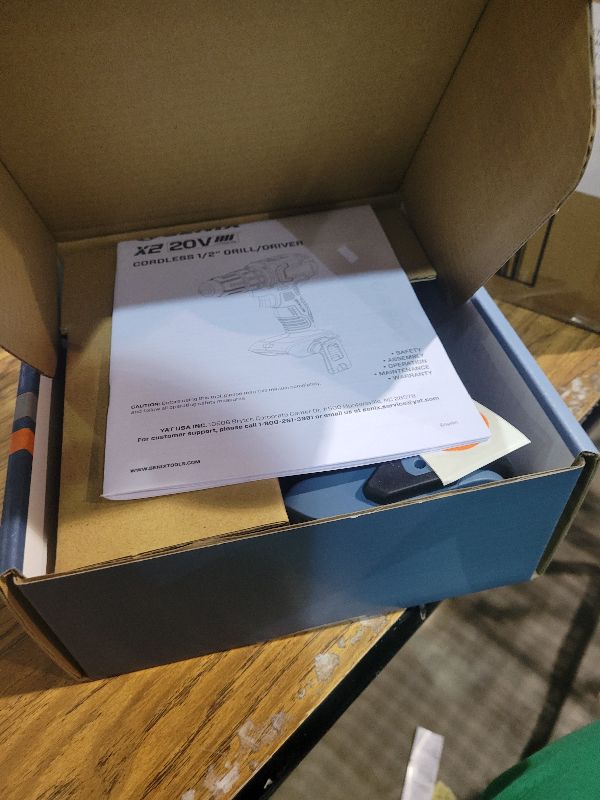 Photo 1 of SENIX 20V Max Cordless Drill/Driver Set, Power Tool Kit, Brushless Motor, 1/2-Inch, 2 Variable Speed,Tool Only (PDDX2-M2-0)