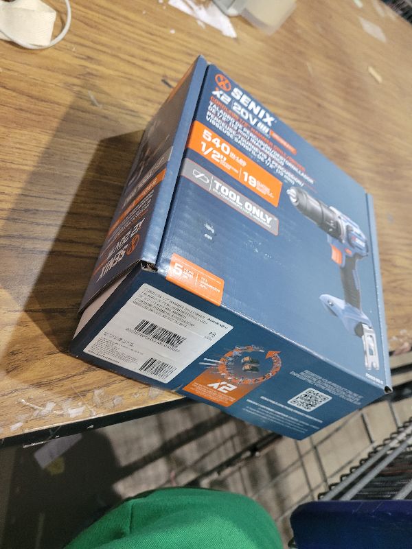 Photo 1 of SENIX X2 20 Volt Max* 2-Piece Cordless Power Tool Kit with Battery Powered 1/2-Inch Drill Driver and 1/4-Inch Impact Driver, Includes Storage Bag, 2 2.0 Ah Batteries & Charger (S2K2B2-01)