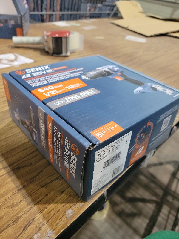Photo 1 of SENIX PDIX2-M2-0 20 Volt Max* X2 1/4-Inch Cordless Impact Driver, 4-Speed Battery Screwdriver with Brushless Motor and LED Light, 130 Foot-Pounds of Max Torque, Tool Only, Battery Not Included
