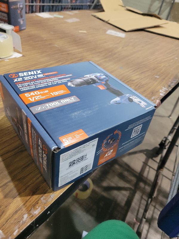 Photo 1 of SENIX PDIX2-M2-0 20 Volt Max* X2 1/4-Inch Cordless Impact Driver, 4-Speed Battery Screwdriver with Brushless Motor and LED Light, 130 Foot-Pounds of Max Torque, Tool Only, Battery Not Included