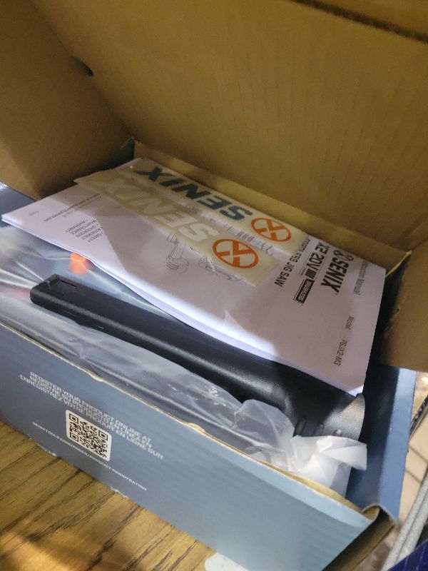 Photo 1 of SENIX 20V Max Cordless Jigsaw (Bare Tool Only), Jigsaw Cut Off Tool with Brushless Motor, 3000SPM, 6-Speed & 4-Orbital Settings, 45° Bevel Cuts, Includes Blades for Straight/Curved/Circular Cutting