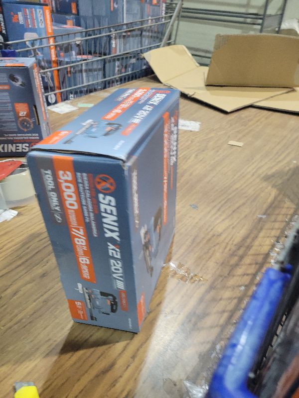Photo 1 of SENIX 20V Max Cordless Jigsaw (Bare Tool Only), Jigsaw Cut Off Tool with Brushless Motor, 3000SPM, 6-Speed & 4-Orbital Settings, 45° Bevel Cuts, Includes Blades for Straight/Curved/Circular Cutting