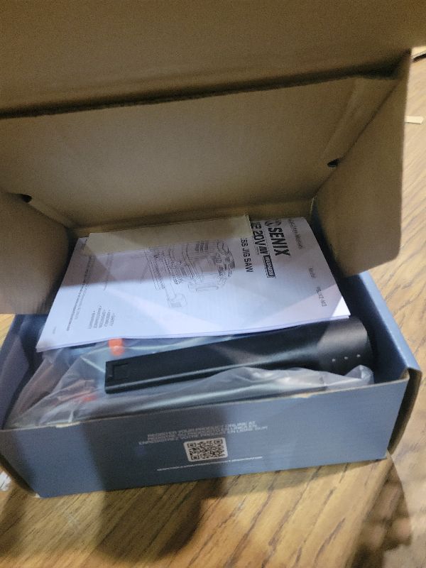 Photo 1 of SENIX 20V Max Cordless Jigsaw (Bare Tool Only), Jigsaw Cut Off Tool with Brushless Motor, 3000SPM, 6-Speed & 4-Orbital Settings, 45° Bevel Cuts, Includes Blades for Straight/Curved/Circular Cutting