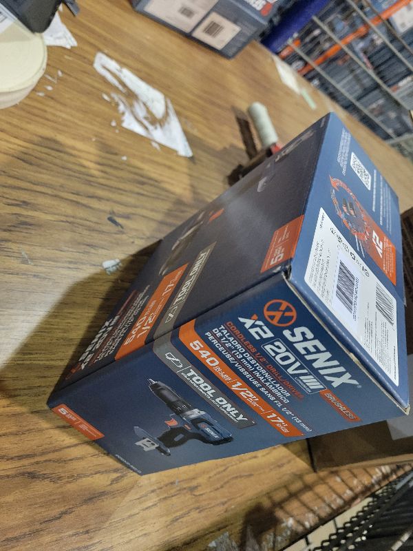 Photo 1 of SENIX 20V Max Cordless Drill/Driver Set, Power Tool Kit, Brushless Motor, 1/2-Inch, 2 Variable Speed,Tool Only (PDDX2-M2-0)