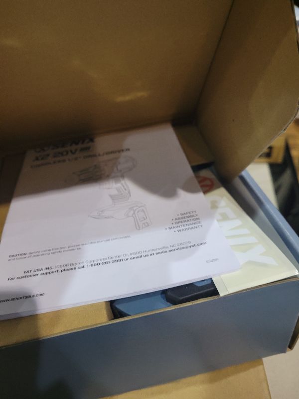 Photo 1 of SENIX 20V Max Cordless Drill/Driver Set, Power Tool Kit, Brushless Motor, 1/2-Inch, 2 Variable Speed,Tool Only (PDDX2-M2-0)