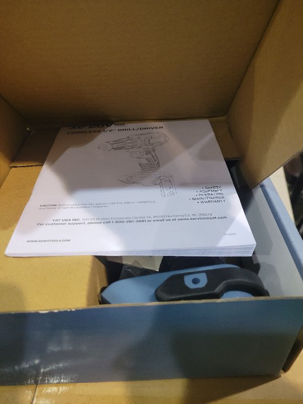 Photo 1 of SENIX 20V Max Cordless Drill/Driver Set, Power Tool Kit, Brushless Motor, 1/2-Inch, 2 Variable Speed,Tool Only (PDDX2-M2-0)