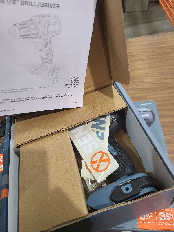 Photo 1 of SENIX 20V Max Cordless Drill/Driver Set, Power Tool Kit, Brushless Motor, 1/2-Inch, 2 Variable Speed,Tool Only (PDDX2-M2-0)