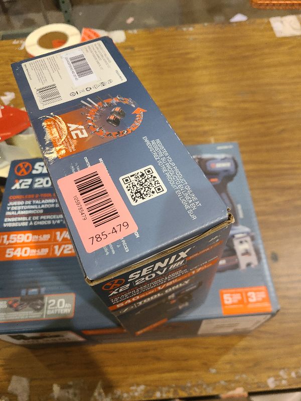 Photo 1 of SENIX 20V Max Cordless Drill/Driver Set, Power Tool Kit, Brushless Motor, 1/2-Inch, 2 Variable Speed,Tool Only (PDDX2-M2-0)