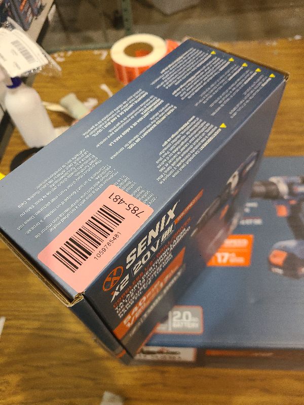 Photo 1 of SENIX 20V Max Cordless Drill/Driver Set, Power Tool Kit, Brushless Motor, 1/2-Inch, 2 Variable Speed,Tool Only (PDDX2-M2-0)