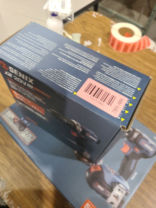Photo 1 of SENIX 20V Max Cordless Drill/Driver Set, Power Tool Kit, Brushless Motor, 1/2-Inch, 2 Variable Speed,Tool Only (PDDX2-M2-0)