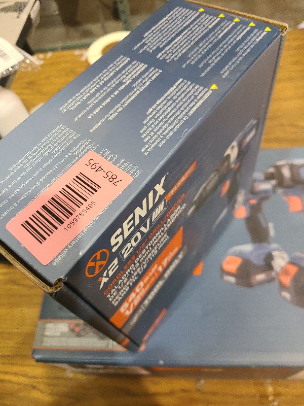 Photo 1 of SENIX 20V Max Cordless Drill/Driver Set, Power Tool Kit, Brushless Motor, 1/2-Inch, 2 Variable Speed,Tool Only (PDDX2-M2-0)