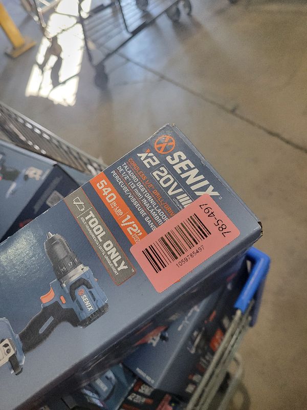 Photo 1 of SENIX 20V Max Cordless Drill/Driver Set, Power Tool Kit, Brushless Motor, 1/2-Inch, 2 Variable Speed,Tool Only (PDDX2-M2-0)