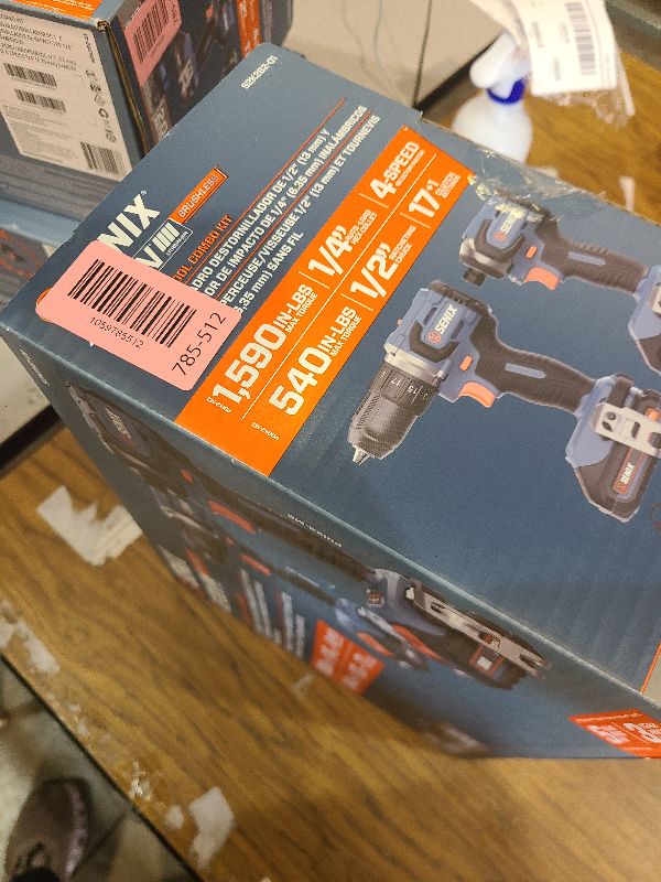 Photo 1 of SENIX X2 20 Volt Max* 2-Piece Cordless Power Tool Kit with Battery Powered 1/2-Inch Drill Driver and 1/4-Inch Impact Driver, Includes Storage Bag, 2 2.0 Ah Batteries & Charger (S2K2B2-01)
