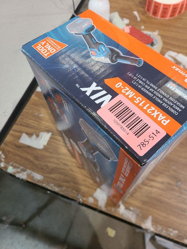 Photo 1 of SENIX PAX2115-M2-0 X2 20 Volt Max* 4-1/2-Inch Brushless Angle Grinder Tool, 8500 RPM Max, 3-Position Auxiliary Handle, Spring-Loaded Safety Slide Switch, Tool Only, Battery Not Included