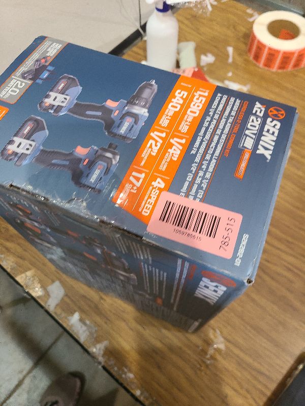 Photo 1 of SENIX X2 20 Volt Max* 2-Piece Cordless Power Tool Kit with Battery Powered 1/2-Inch Drill Driver and 1/4-Inch Impact Driver, Includes Storage Bag, 2 2.0 Ah Batteries & Charger (S2K2B2-01)