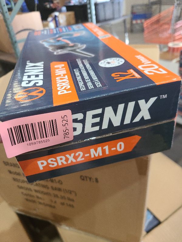 Photo 1 of SENIX PSRX2-M1-0 X2 20 Volt Max* 1/2-Inch Compact Reciprocating Saw, Variable Speed, 2800 SPM Max, Tool-Less Blade Clamp, 3-Mode LED Light, Tool Only, Battery Not Included