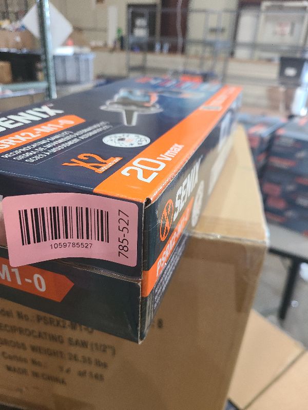 Photo 1 of SENIX PSRX2-M1-0 X2 20 Volt Max* 1/2-Inch Compact Reciprocating Saw, Variable Speed, 2800 SPM Max, Tool-Less Blade Clamp, 3-Mode LED Light, Tool Only, Battery Not Included