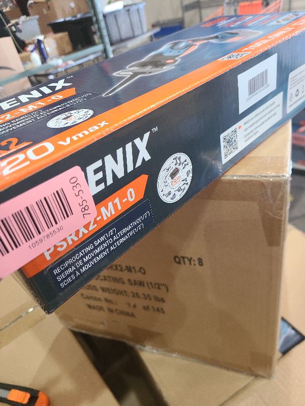 Photo 1 of SENIX PSRX2-M1-0 X2 20 Volt Max* 1/2-Inch Compact Reciprocating Saw, Variable Speed, 2800 SPM Max, Tool-Less Blade Clamp, 3-Mode LED Light, Tool Only, Battery Not Included