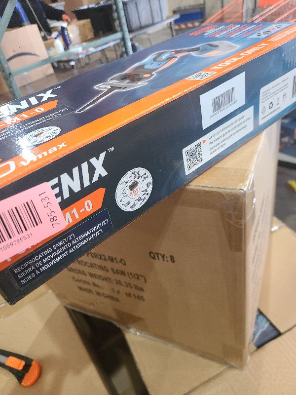 Photo 1 of SENIX PSRX2-M1-0 X2 20 Volt Max* 1/2-Inch Compact Reciprocating Saw, Variable Speed, 2800 SPM Max, Tool-Less Blade Clamp, 3-Mode LED Light, Tool Only, Battery Not Included