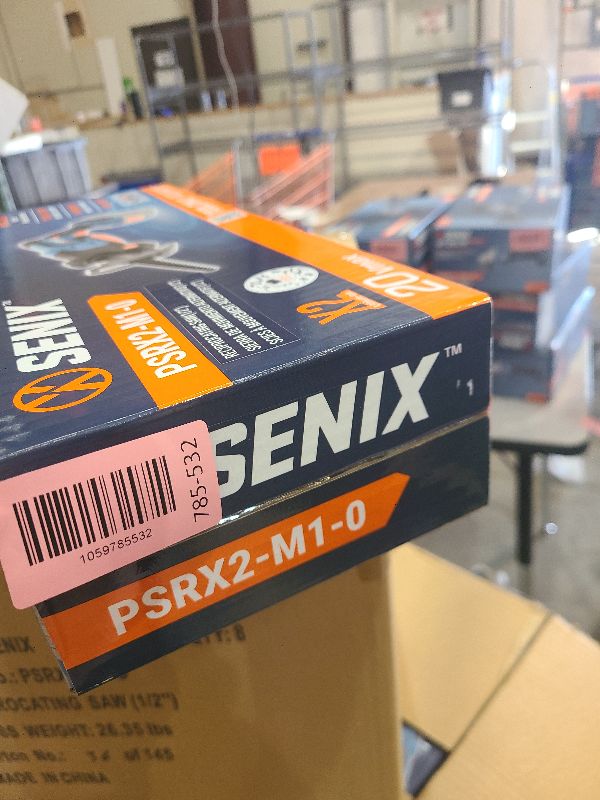 Photo 1 of SENIX PSRX2-M1-0 X2 20 Volt Max* 1/2-Inch Compact Reciprocating Saw, Variable Speed, 2800 SPM Max, Tool-Less Blade Clamp, 3-Mode LED Light, Tool Only, Battery Not Included