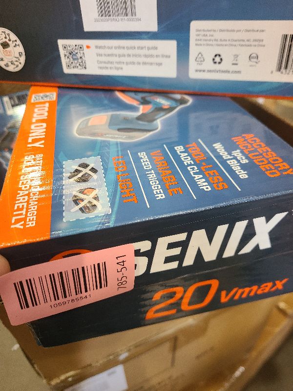 Photo 1 of SENIX PSRX2-M1-0 X2 20 Volt Max* 1/2-Inch Compact Reciprocating Saw, Variable Speed, 2800 SPM Max, Tool-Less Blade Clamp, 3-Mode LED Light, Tool Only, Battery Not Included
