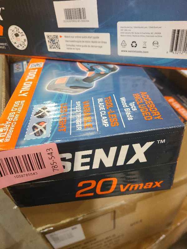 Photo 1 of SENIX PSRX2-M1-0 X2 20 Volt Max* 1/2-Inch Compact Reciprocating Saw, Variable Speed, 2800 SPM Max, Tool-Less Blade Clamp, 3-Mode LED Light, Tool Only, Battery Not Included