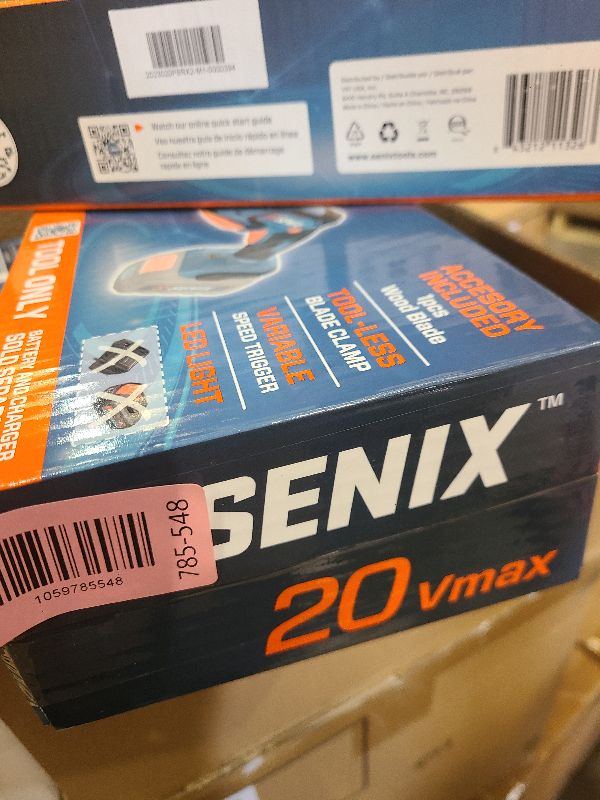 Photo 1 of SENIX PSRX2-M1-0 X2 20 Volt Max* 1/2-Inch Compact Reciprocating Saw, Variable Speed, 2800 SPM Max, Tool-Less Blade Clamp, 3-Mode LED Light, Tool Only, Battery Not Included