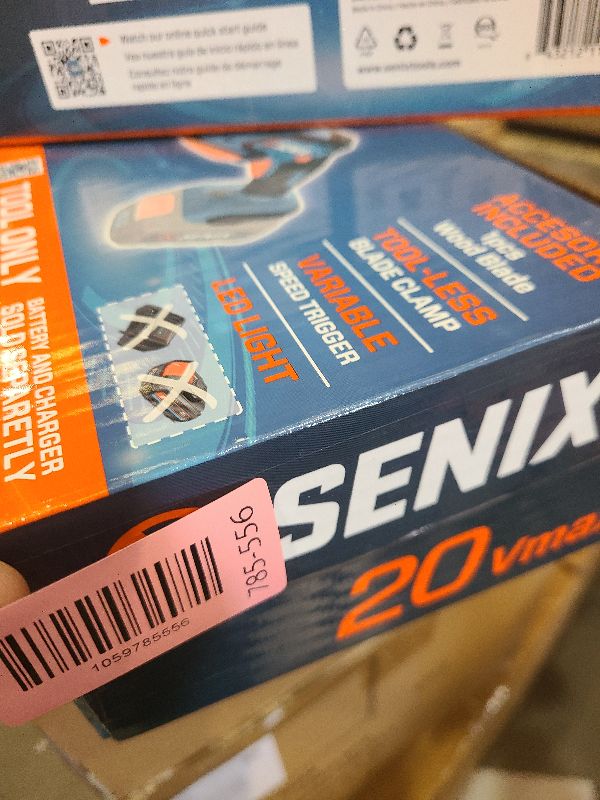 Photo 1 of SENIX PSRX2-M1-0 X2 20 Volt Max* 1/2-Inch Compact Reciprocating Saw, Variable Speed, 2800 SPM Max, Tool-Less Blade Clamp, 3-Mode LED Light, Tool Only, Battery Not Included