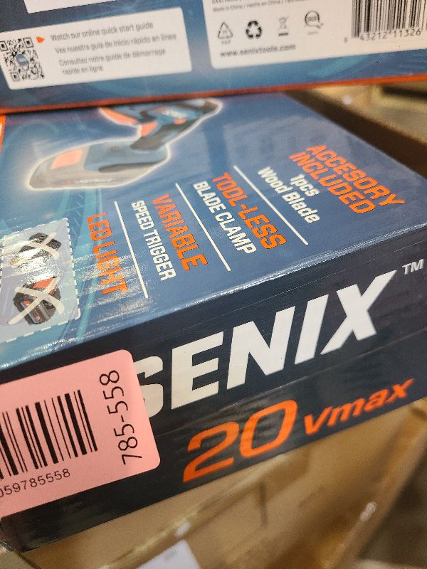 Photo 1 of SENIX PSRX2-M1-0 X2 20 Volt Max* 1/2-Inch Compact Reciprocating Saw, Variable Speed, 2800 SPM Max, Tool-Less Blade Clamp, 3-Mode LED Light, Tool Only, Battery Not Included