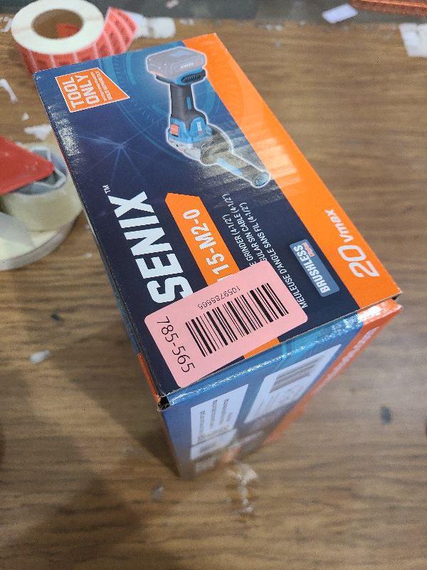 Photo 1 of SENIX PAX2115-M2-0 X2 20 Volt Max* 4-1/2-Inch Brushless Angle Grinder Tool, 8500 RPM Max, 3-Position Auxiliary Handle, Spring-Loaded Safety Slide Switch, Tool Only, Battery Not Included