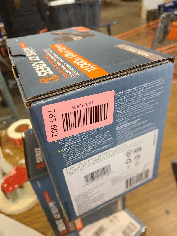 Photo 1 of SENIX 20V Random Orbit Sander,5 Inch Power Palm Electric with 3 Speed Modes,Dust Collection Bag,3 Pcs Sandpaper Sheets for Woodworking w/Safety Glasses(Tool Only,No Battery)