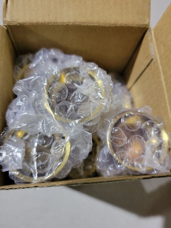 Photo 1 of 2 Sets(6 Pcs) Brass Gold Metal Taper Candle Holders Candlestick Holders, Vintage Modern Decorative Centerpiece Candlestick Holders for Table Mantel Wedding Housewarming Gift
