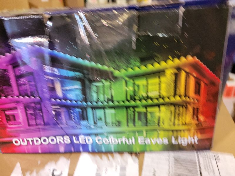Photo 1 of 200FT Permanent Outdoor Lights for House,Waterproof Smart RGB LED Eaves Lights?permanent outdoor lights with App/Remote Control,Music synchronisation?for House,Halloween,Roof,Christmas Decorations