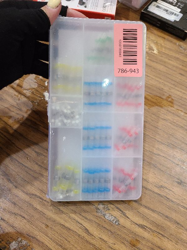Photo 1 of 110 Pieces, 5 Sizes, Heat Shrink Wire Connectors Kit, Self Shrink Solderless Marine/Automotive Butt, Waterproof Electrical Connectors with 5 Size Color-Coded (AWG 10-26), Perfect for Wire Splicing