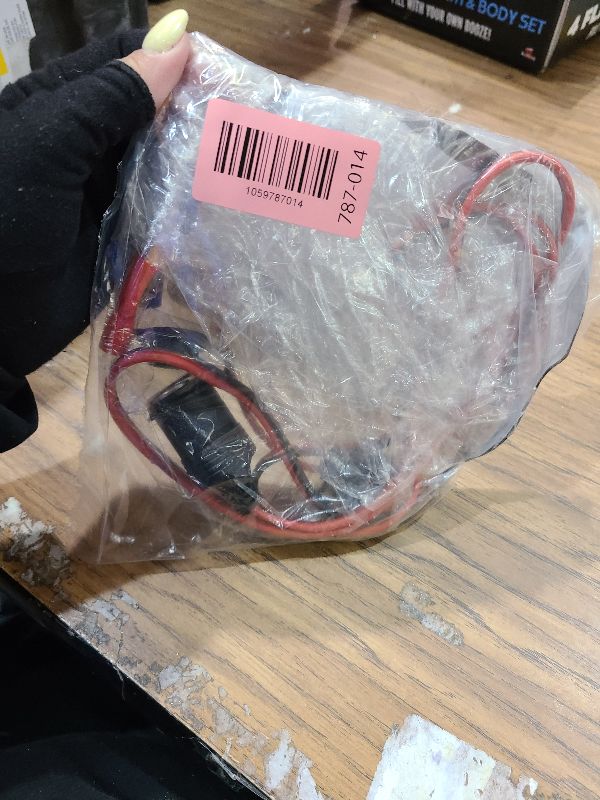 Photo 1 of 12V Cigarette Lighter Socket Replacement with 5Ft Extension Cord & Battery Alligator Clips,Universal Car Cigarette Lighter Outlet Female Cigarette Lighter Socket with 15A Fuse (5Ft)