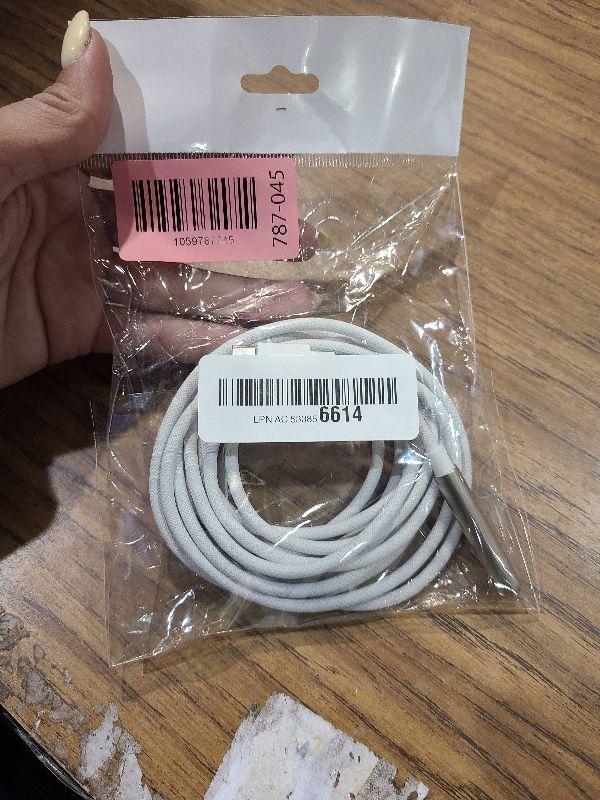 Photo 1 of 10FT USB C to USB C Cable Fast Charging 240W,10Foot Long for iPhone 16 Charger Cord,Right Angle Data Transfer Type C Charger Cable for iPhone 17 16/iPad Pro Air/Samsung S25 S24 Ultra S23/MacBook,White