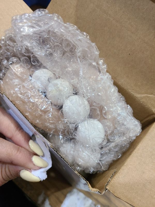 Photo 1 of 2 Pieces Decorative Wood Knot Link Chain Decor and Bead Garland Set Farmhouse Aesthetic Natural Wooden Knot Chain Link Wood Bead for Boho Country Home Table Decor(Classic Colors)