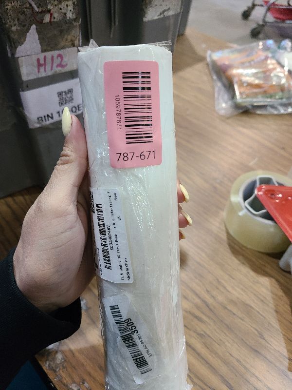 Photo 1 of 11.8 inch x 10 Yards Double Sided Fusible Interfacing Iron On Adhesive for Fabric Heavy Weight Press-on Patch for Clothing Heat Melt Fabric Glue Sheet Permanent Fusible Interfacing Fabrics Glue