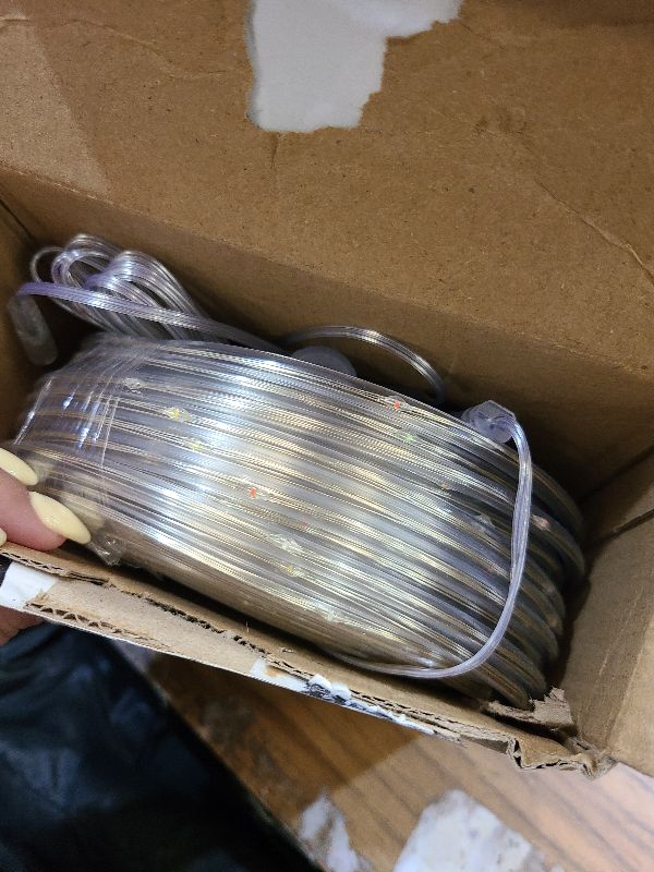 Photo 1 of (New) 100FT Rope Lights, 300 LED Connectable Outdoor Rope Lights, Waterproof Tube Lights with 8 Modes for Indoor Outdoor, Deck, Pool, Landscape, Background, Trees, Bridges Decoration (Multicolor)