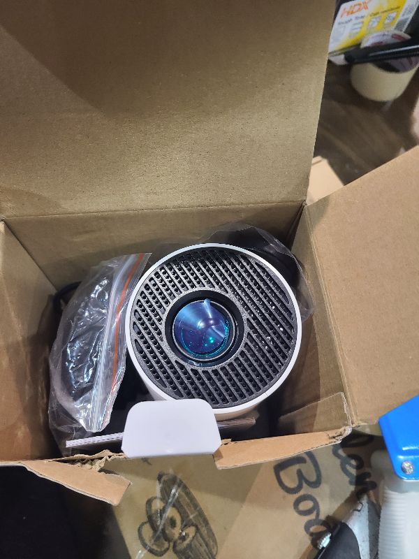 Photo 1 of [Built-in Apps & 2025 Upgraded] Mini Projector Support 4K 1080P Auto Keystone 180° Rotatable with WiFi 6 and Bluetooth 5.4, Projector Portable Compatibile with HDMI/TV Stick/Memory Stick/Laptop-White