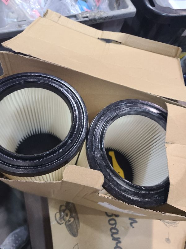 Photo 1 of 2-Pack VF4000 Replacement Filter for Rigid 72947 Standard Wet dry Vac 5 to 20 Gallon 6-9 Gal Husky Vacuum Compatible WD5500 WD0671 RV2400A RV2600B Vac