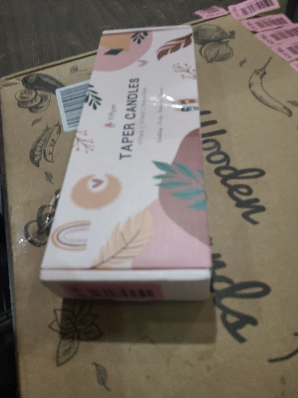 Photo 1 of 10 Inch Pale-Pink Taper Candles for Home Decoration, 10 Pack Unscented Candlesticks for Dinner Wedding Party, Smokeless and Dripless Candle Sticks