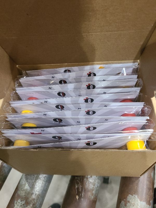 Photo 1 of 12 Pack Ninja Party Favors for Kids - Individually Wrapped Paint Your Own Wooden Magnet Craft Kits with Thank You Card, Stealthy Birthday Decorations for Boys & Girls