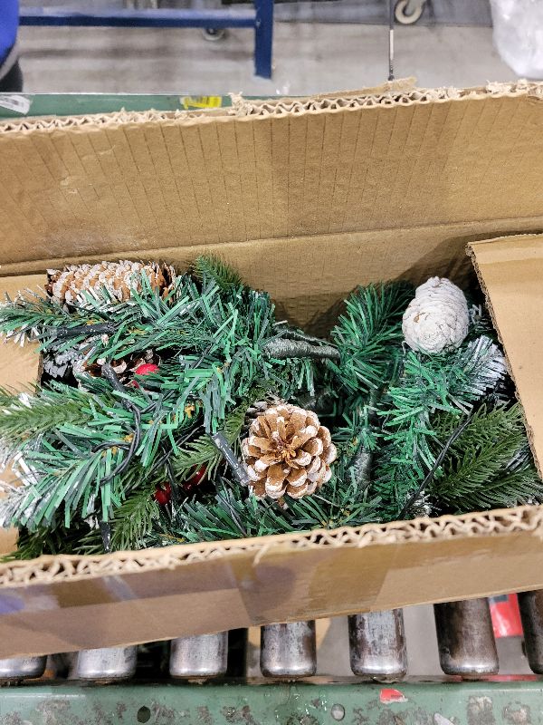 Photo 1 of 2 Pack Christmas Decorations Outdoor - 21" Pre-Lit Outdoor Christmas Tree with Lights, Prelit Planter Bushes with Remote, Christmas Planter Urn Filler for Front Porch Pathway Yard Garden Holiday Decor