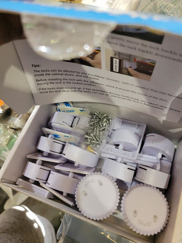 Photo 1 of 10 Pack Magnetic Cabinet Locks for Child Safety, Drawer Locks Baby Proofing, Magnetic Door Safety Locks for Cabinets and Drawers, Easy Installation No Tools Required (10 Pack and 2 Keys)