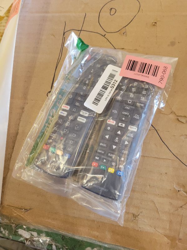 Photo 1 of (Pack of 2) Universal Remote for LG Smart TV, Compatible with All LG TV Remote Control LCD LED OLED UHD HDTV 3D 4K Smart TV Models, Replacement Remote with Netflix Amazon Shortcuts Key