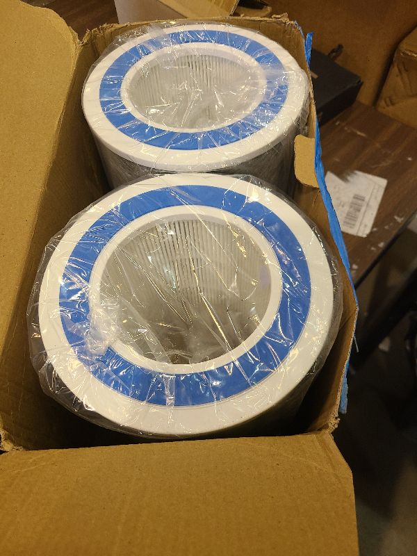 Photo 1 of 2 Pack HP102 Replacement Filter for Shark HP152 HP100 HP102C HP102PET HP105 HP130 HP132 HP153 HC450 HC450C HC451 HC452 HC452C HC455 UA455 Purifier, True HEPA Odor Lock, HE1FKBASMB HE1FKPET HE1FKBAS