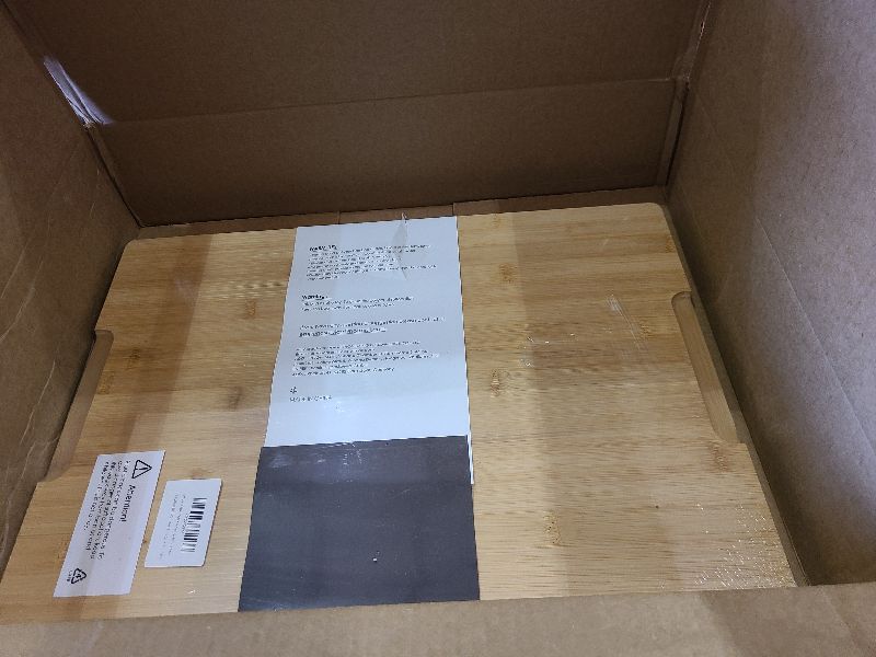 Photo 1 of 2XLarge Cutting Board, 20" Bamboo Cutting Boards for Kitchen with Juice Groove and Handles Kitchen Chopping Board for Meat Cheese board Heavy Duty Serving Tray, 2XL, Empune