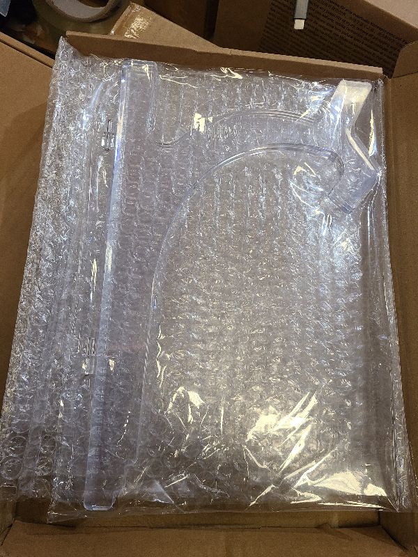 Photo 1 of 2 Pieces, 9.8 Inches Clear Acrylic Easels Display Stands/Plate Stands for Display Photos Holder Picture Frames or Other Items at Weddings, Birthdays, Home Decoration, Tables